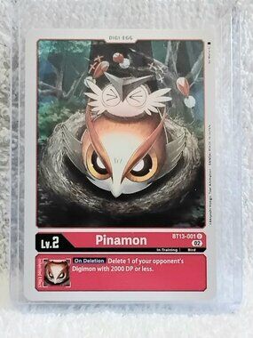 5/$20 Mint Digimon Pinamon Digi-Egg Card BT13-001 U by Bandai!!